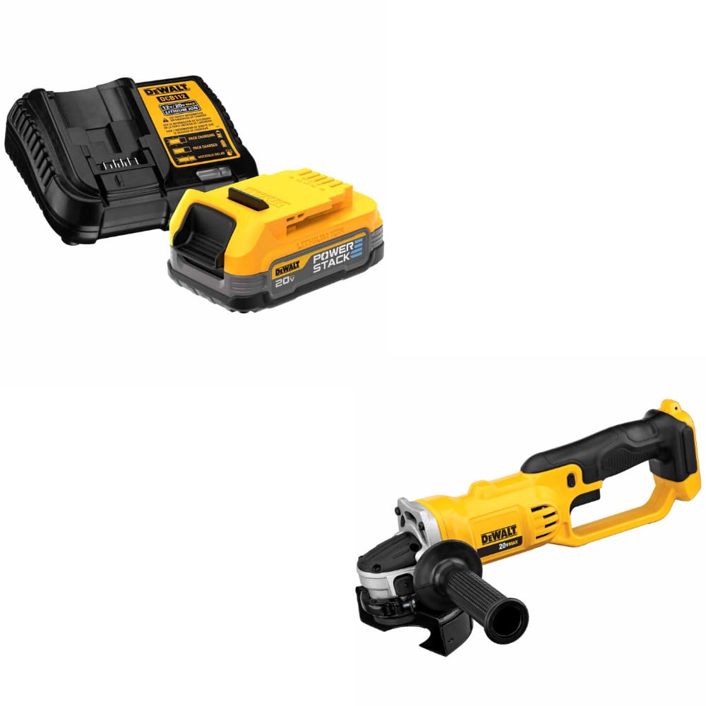DeWalt DCBP034C 20V MAX Starter Kit w/ DCG412B 20V MAX 4-1/2" Cut-Off Tool