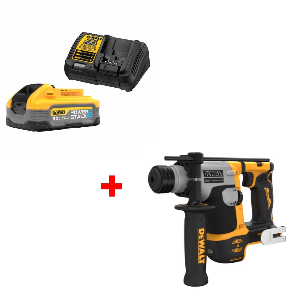 DeWalt DCBP520C 20V Max PowerStack Starter Kit w/ FREE DCH172B Compact Hammer