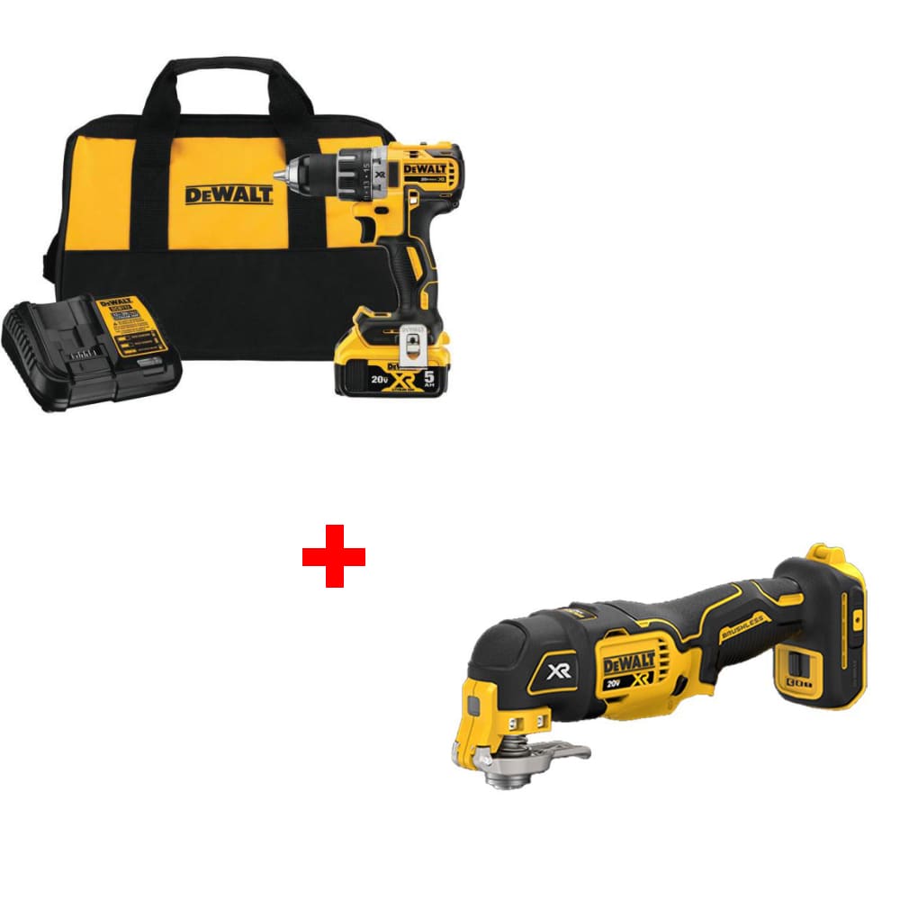 DeWalt DCD791P1 20V MAX Drill/Driver Kit w/ DCS356B 20V Oscillating Multi-Tool