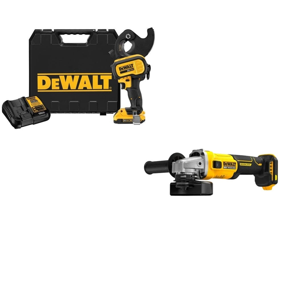 DeWalt DCE155D1 Cable Cutter Kit W/ FREE DCG407B Grinder