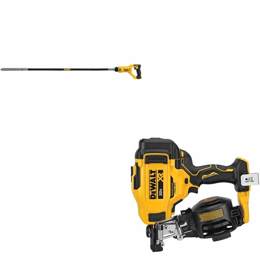DeWalt DCN45RNB 20V MAX 15-Degree Roofing Nailer W/ DCE531B Concrete Vibrator