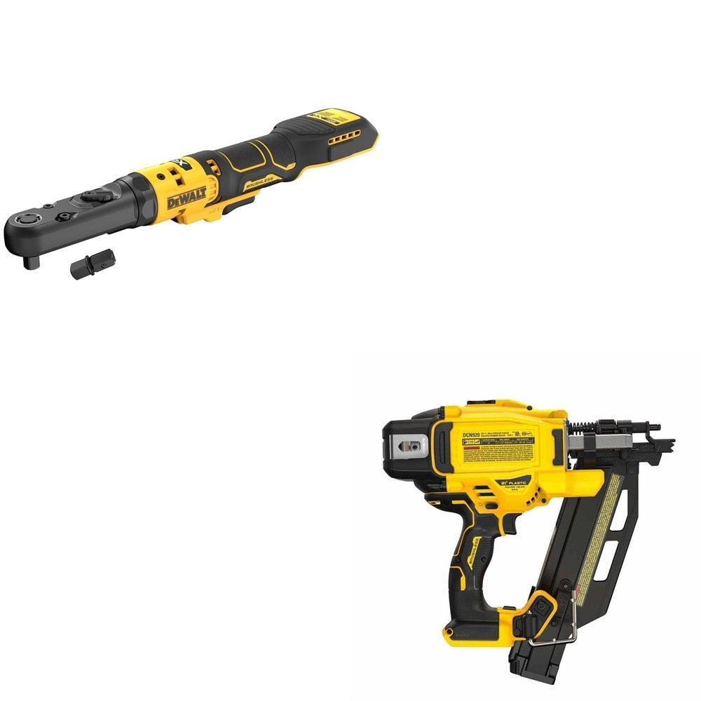 DeWalt DCN920B 20V MAX XR 21-Degree Framing Nailer W/ DCF510B Sealed Head Ratchet