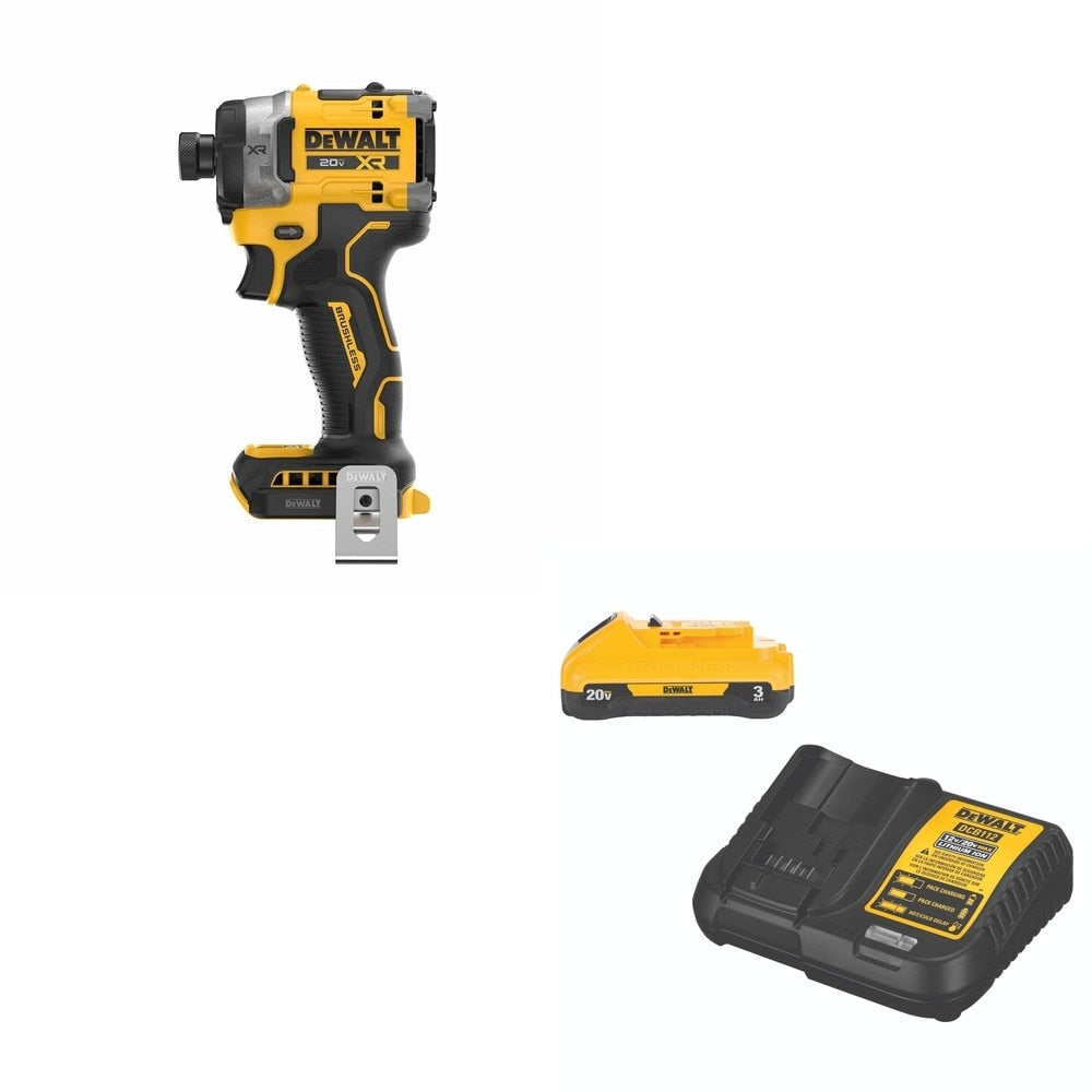 DeWalt DCF860B 20V MAX XR 1/4 in. Impact Driver W/ DCB230C 3.0Ah Starter Kit