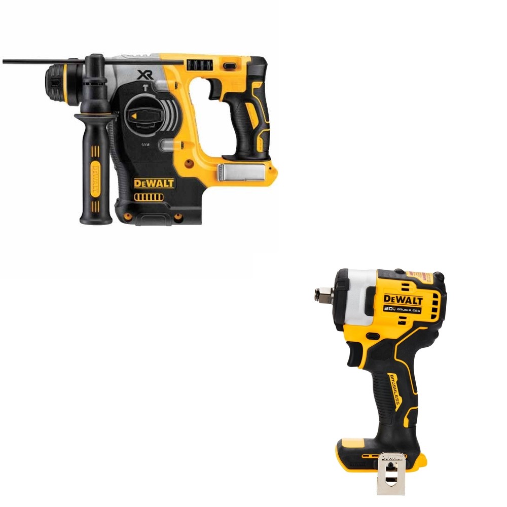 DeWalt DCH273B 20V MAX 1 in. SDS-Plus Rotary Hammer W/ DCF911B Impact Wrench