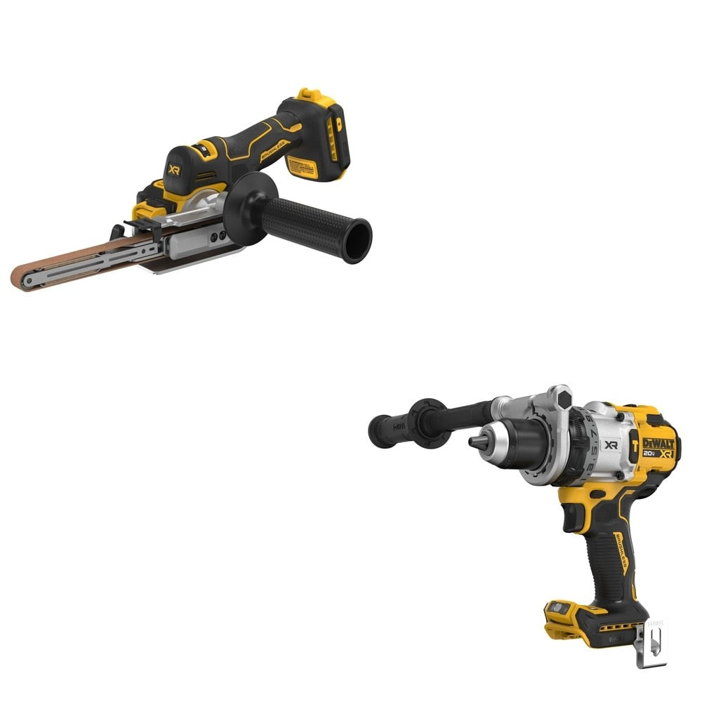 DeWalt DCM200B 20V MAX XR Bandfile Sander W/ DCD1007B Hammer Drill