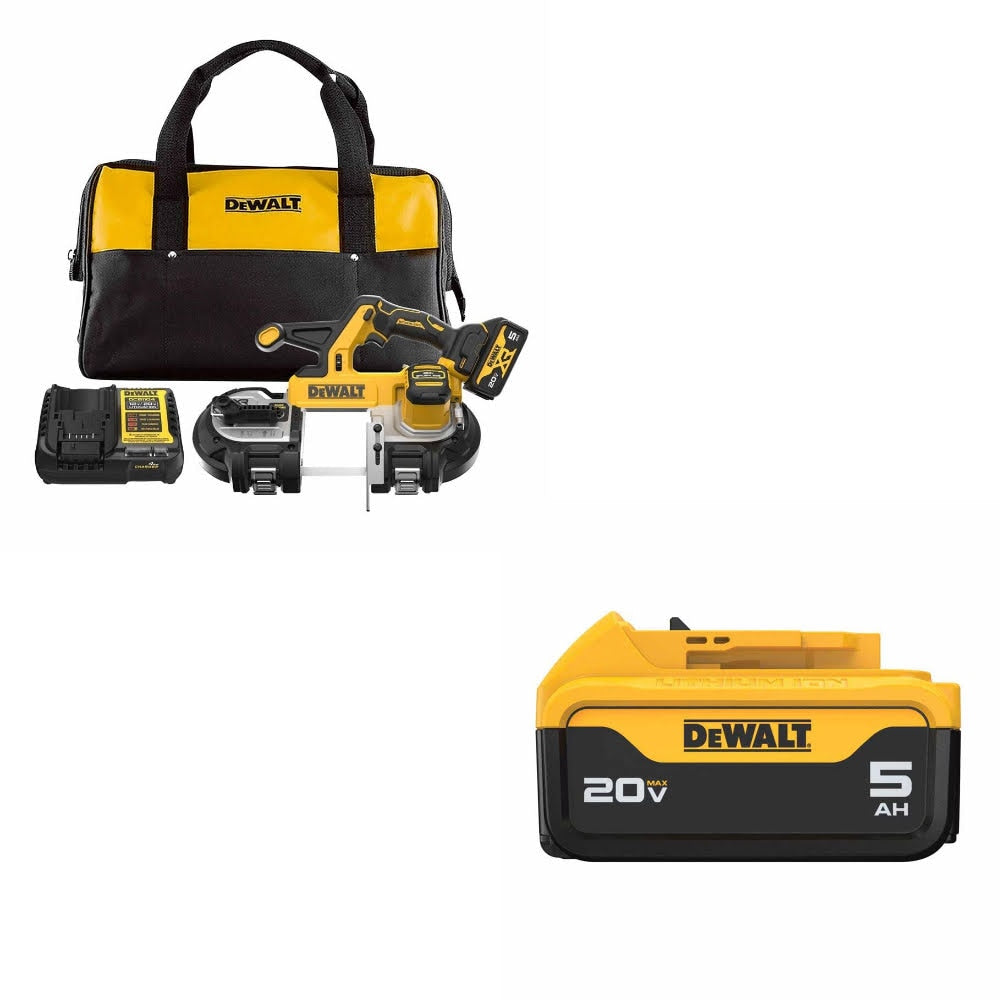 DeWalt DCS378P1 Bandsaw Kit W/ FREE DCB205 Battery Pack
