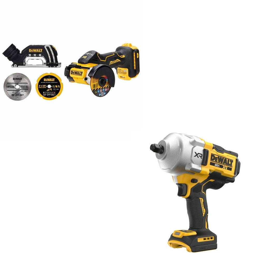 DeWalt DCF961B 20V MAX XR 1/2 in. High Torque Impact Wrench W/ DCS438B 3 in. Cut-Off Tool
