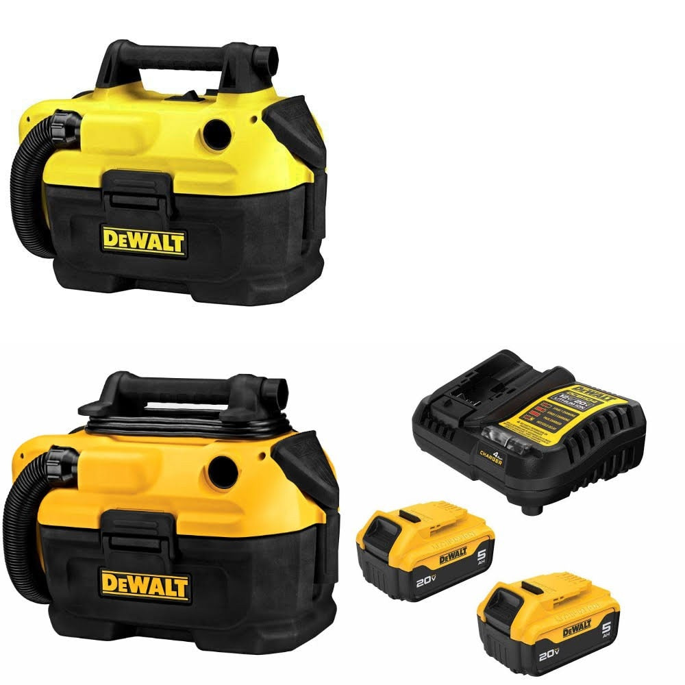 DeWalt DCV580H Wet Dry Vacuum Kit W/ DCV581H Vacuum and FREE DCB205-2C Battery Kit