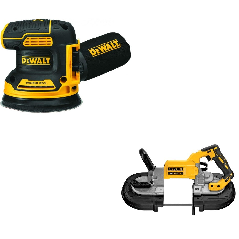 DeWalt DCS374B 20V MAX Deep Cut Band Saw W/ DCW210B Random Orbital Sander