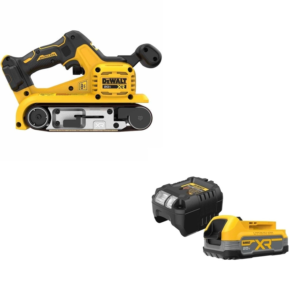 DeWalt DCW220B 20V Max XR Belt Sander W/ FREE DCBP034C 20V MAX Starter Kit