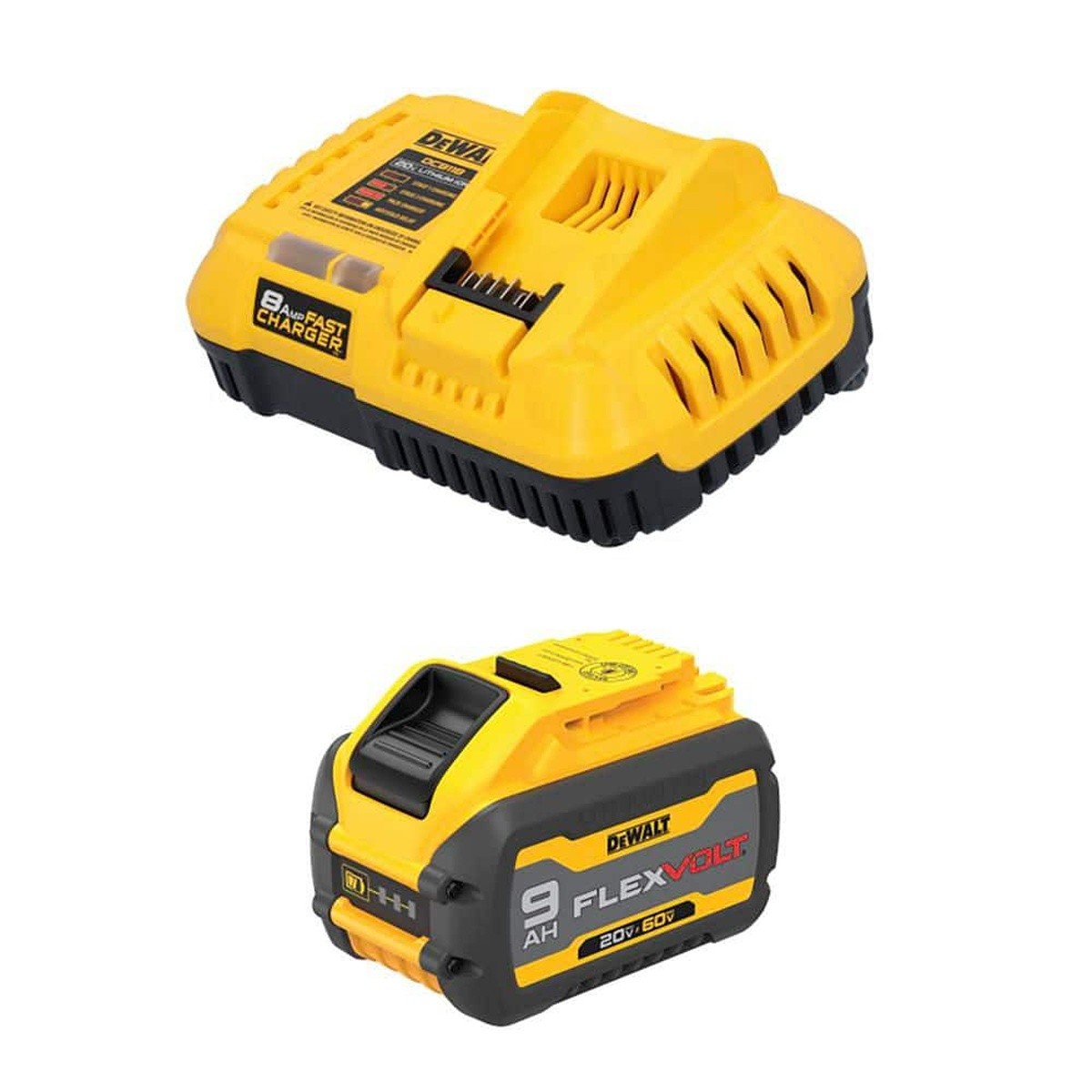 DEWALT DCB609C FLEXVOLT 20V/60V MAX Lithium-Ion Battery and Fast Charger Starter Kit (9.0Ah Battery)