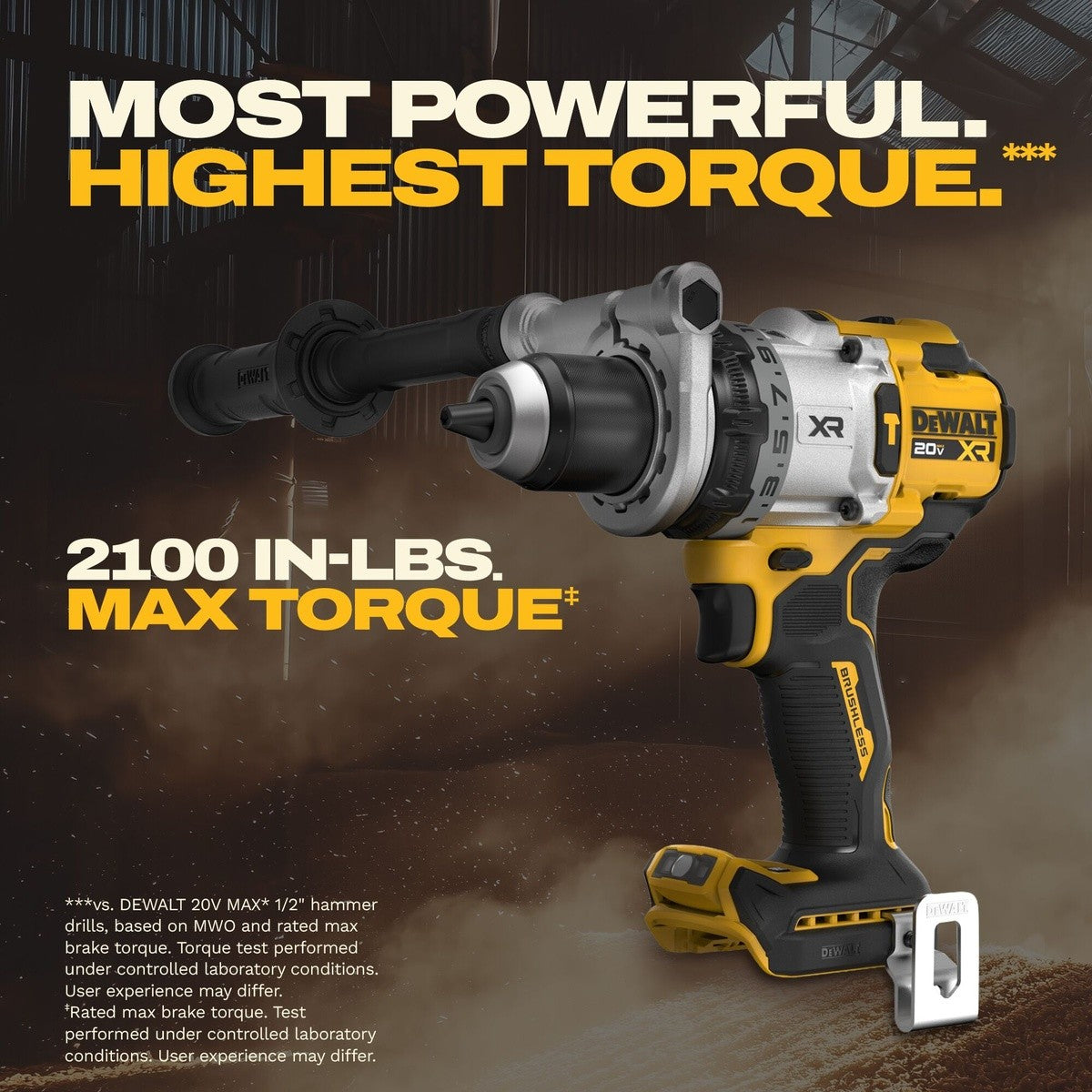 DeWalt DCK2101QQ2 20V MAX XR Hammer Drill and 3-Speed Impact Driver Combo Kit - 7