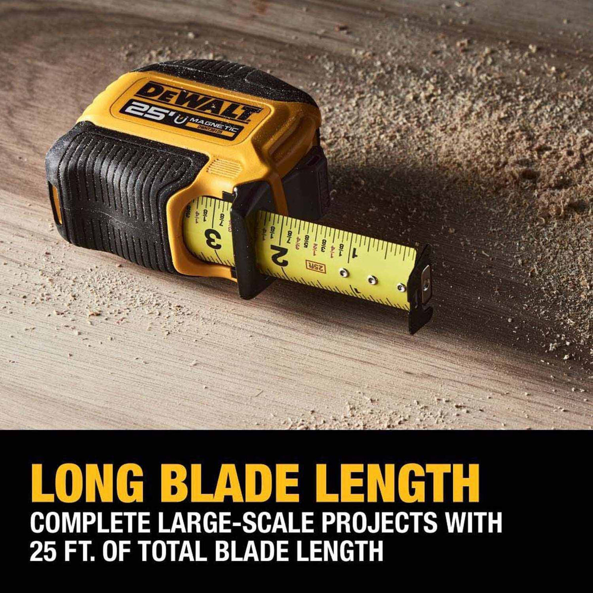DeWalt DWHT39125S 25 ft. Compact Magnetic Tape Measure - 5