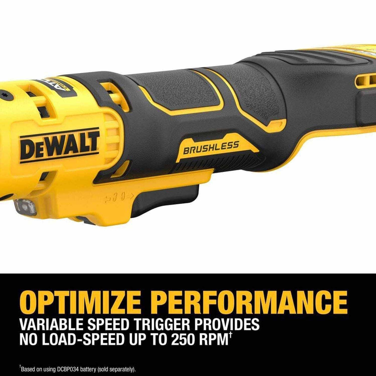 DeWalt DCF512EB 20V MAX ATOMIC Brushless Cordless 1/2 in. Extended Reach Ratchet (Tool Only) - 4