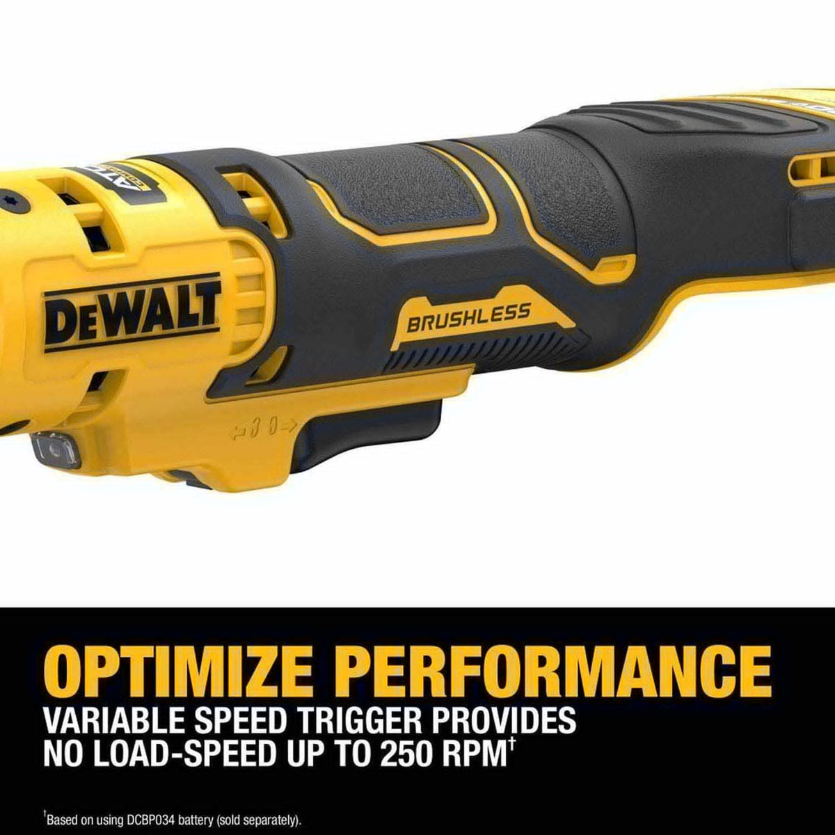 DeWalt DCF513EB 20V MAX ATOMIC Brushless Cordless 3/8 in. Extended Reach Ratchet (Tool Only) - 5