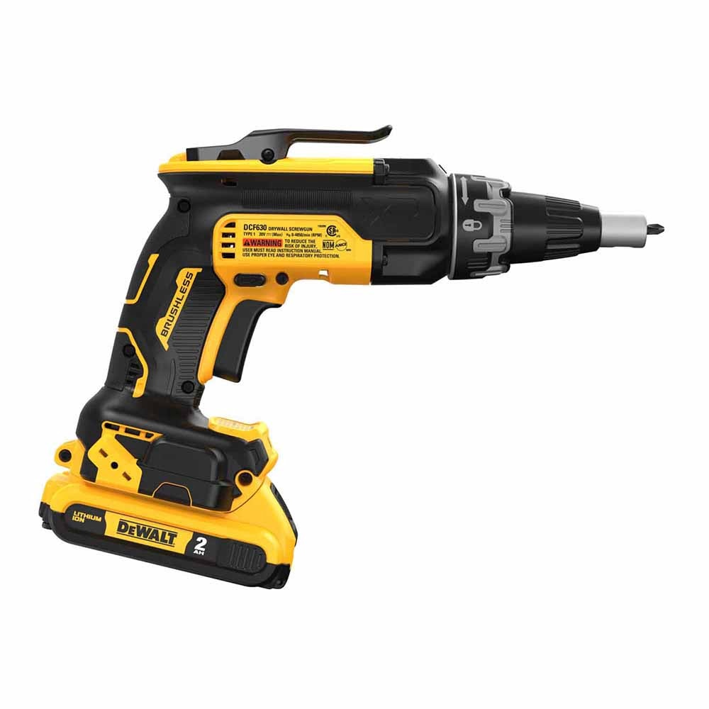 DeWalt DCF630D2 20V MAX XR Brushless Cordless Drywall Screwgun Kit (2 Batteries) - 4