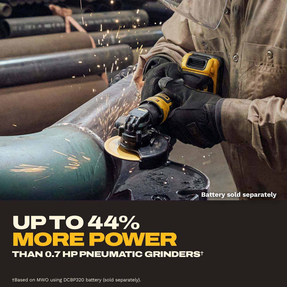 DeWalt DCG400BLR ATOMIC 20V MAX* 4 in. Angle Grinder with Lanyard Ready Attachment Point (Tool Only) - 8