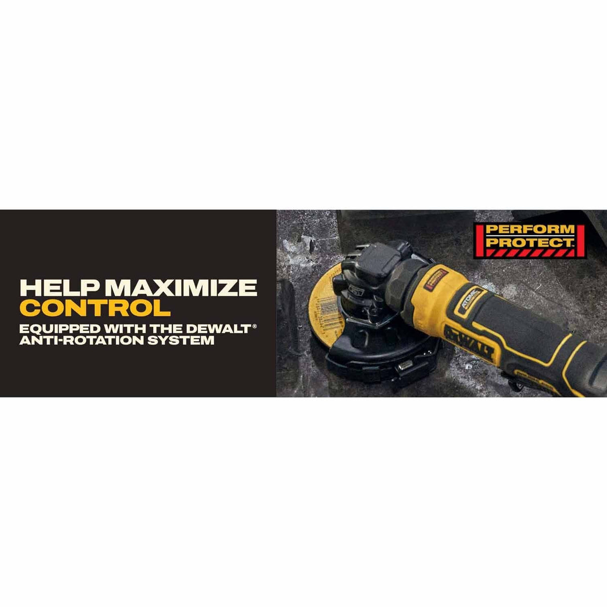 DeWalt DCG400BLR ATOMIC 20V MAX* 4 in. Angle Grinder with Lanyard Ready Attachment Point (Tool Only) - 13