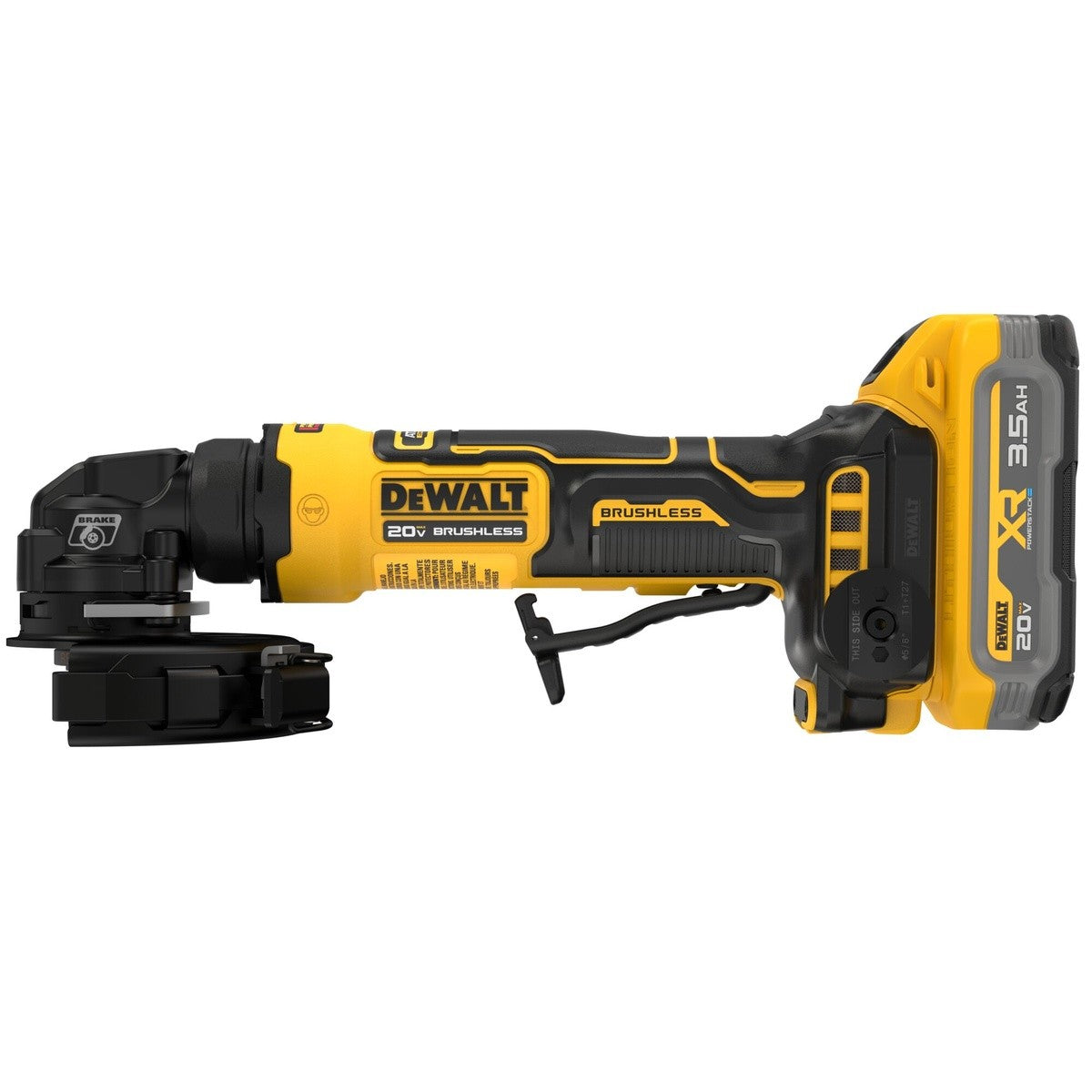 DeWalt DCG400S2 ATOMIC 20V MAX* 4 in. Angle Grinder Kit with XR POWERSTACK - 3