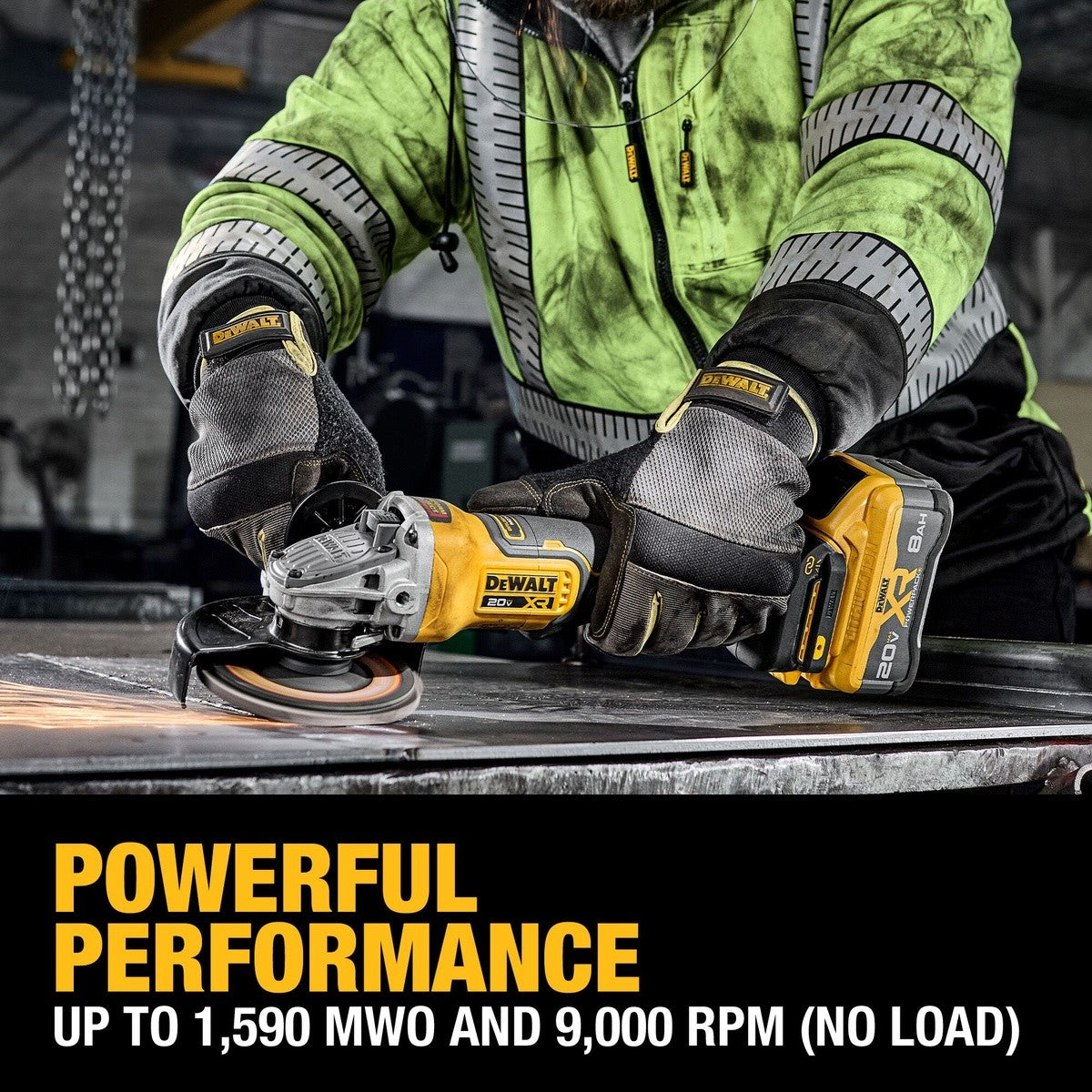 DeWalt DCG410WW1 20V Max* XR Brushless Cordless 4-1/2" - 5" Angle Grinder Kit with XR POWERPACK - 12
