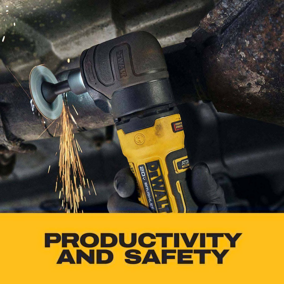 DeWalt DCG422B 20V MAX* ATOMIC Right Angle Die Grinder (Tool Only) - 10