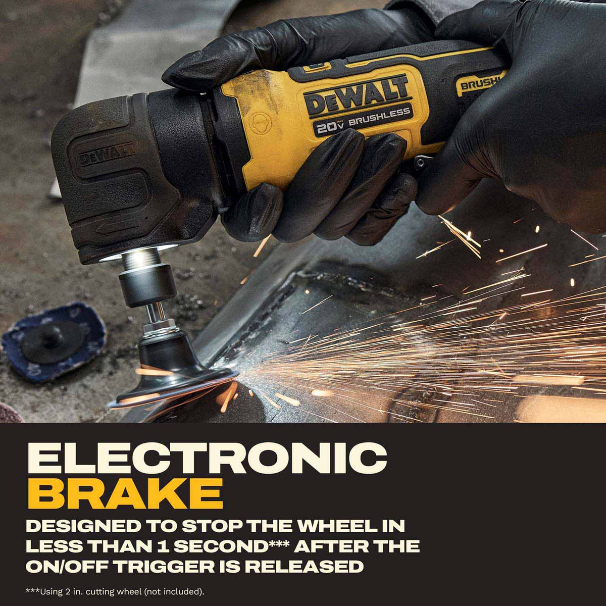 DeWalt DCG422E2 20V MAX* ATOMIC Right Angle Die Grinder Kit with XR POWERSTACK - 16