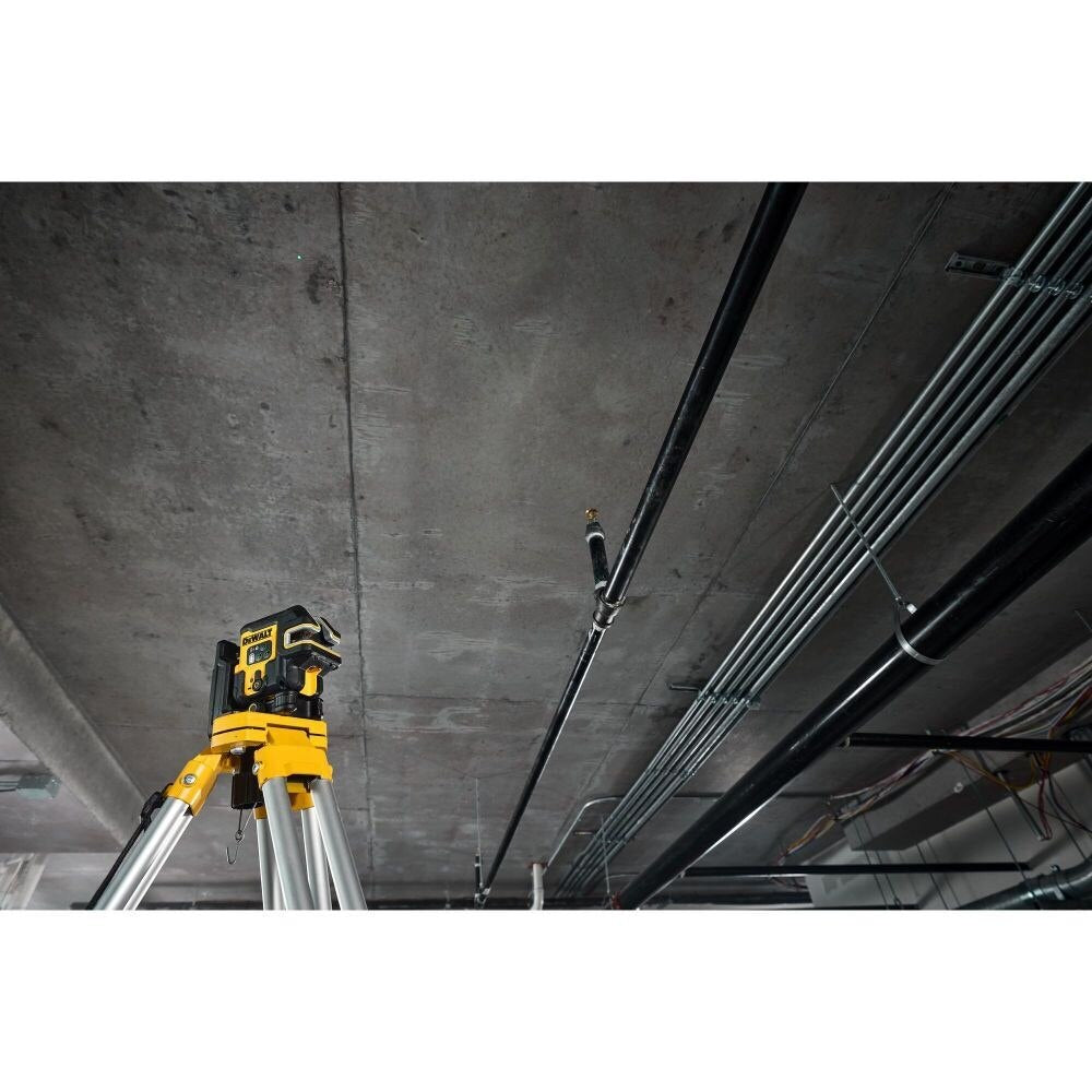 DeWalt DCLE14251GB USB Rechargeable Green 5 Spot and Cross Line Laser Base Kit - 9