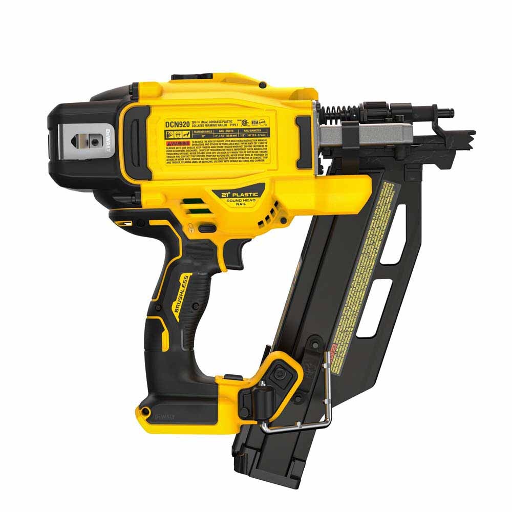 DeWalt DCN920B 20V MAX XR Brushless Cordless 21 Degree Plastic Collated Framing Nailer (Tool Only)