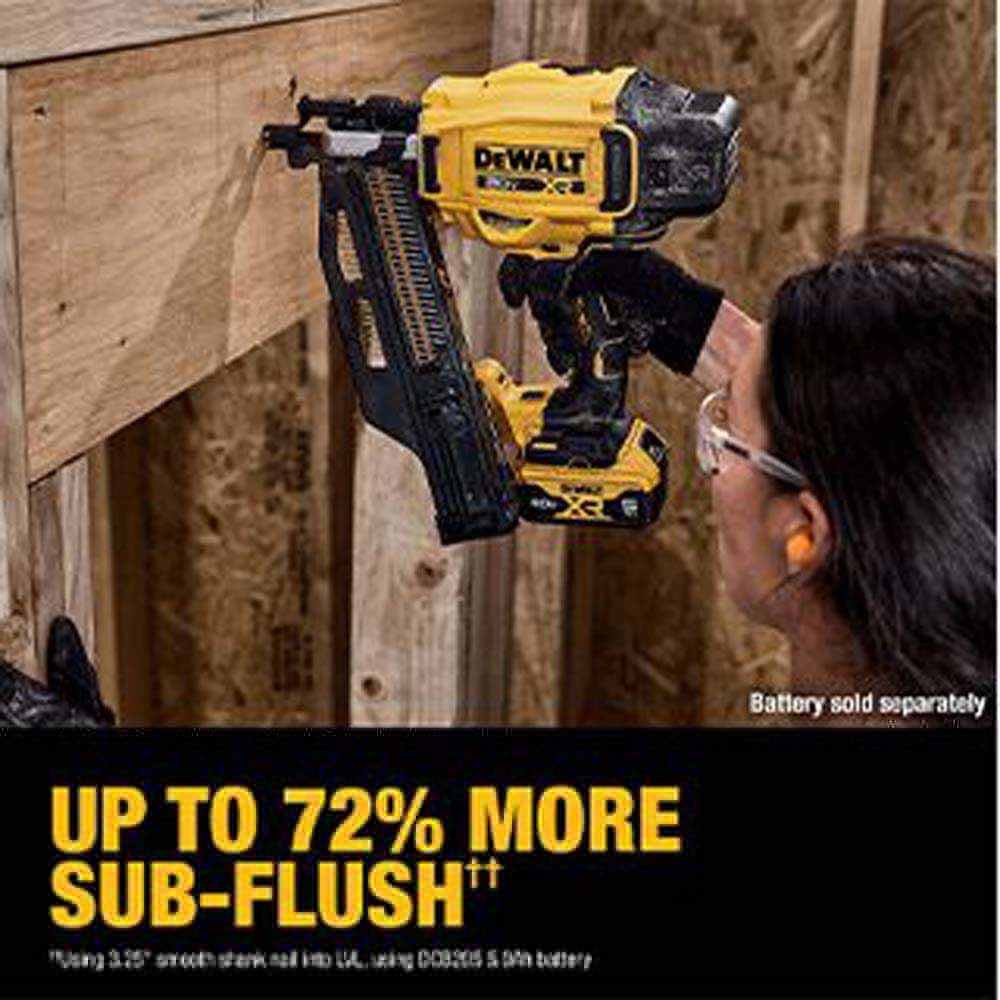 DeWalt DCN920B 20V MAX XR Brushless Cordless 21 Degree Plastic Collated Framing Nailer (Tool Only) - 11