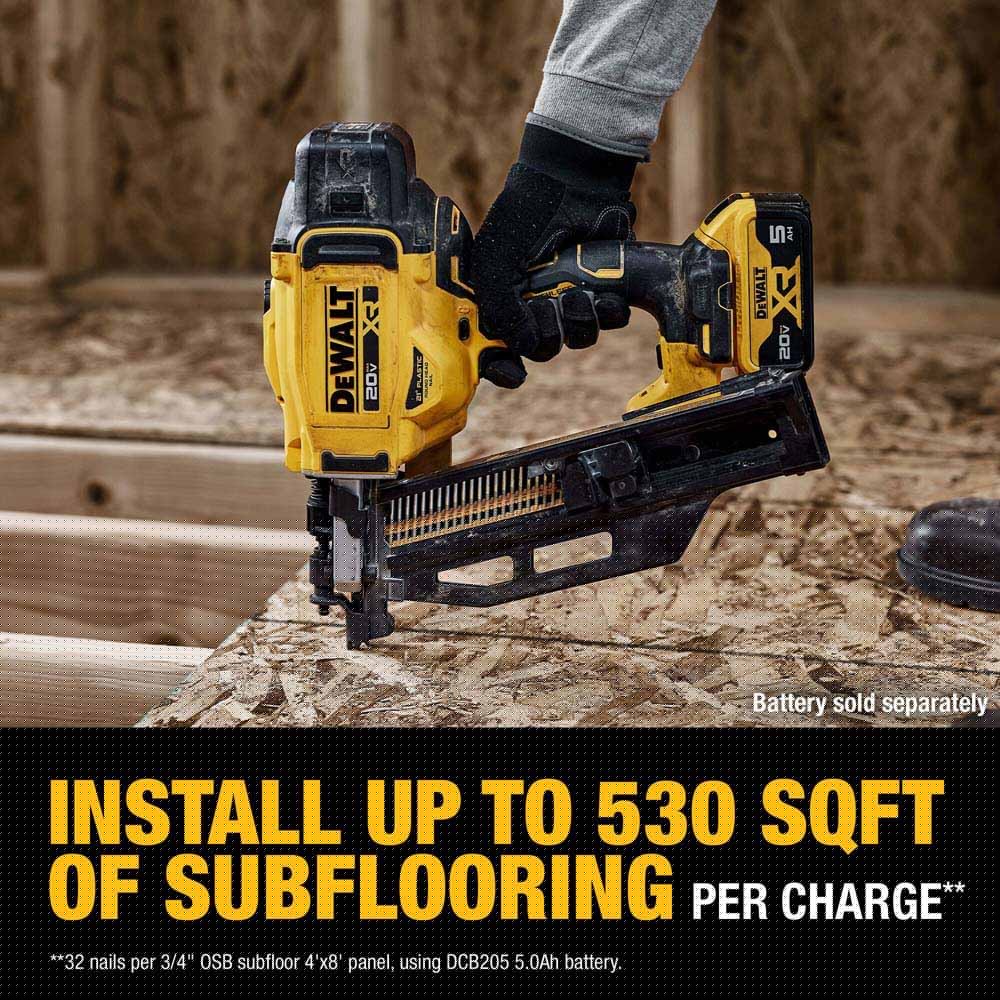 DeWalt DCN920B 20V MAX XR Brushless Cordless 21 Degree Plastic Collated Framing Nailer (Tool Only) - 12
