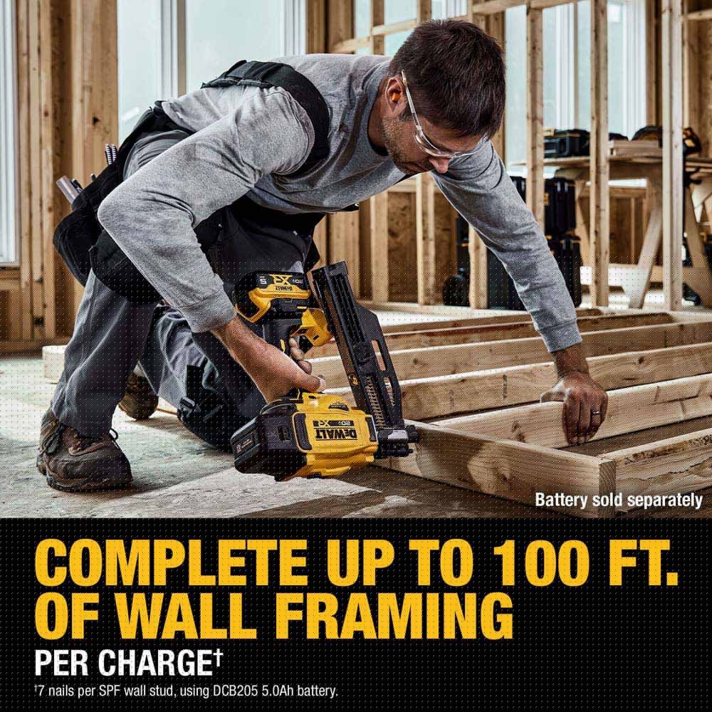 DeWalt DCN920B 20V MAX XR Brushless Cordless 21 Degree Plastic Collated Framing Nailer (Tool Only) - 14