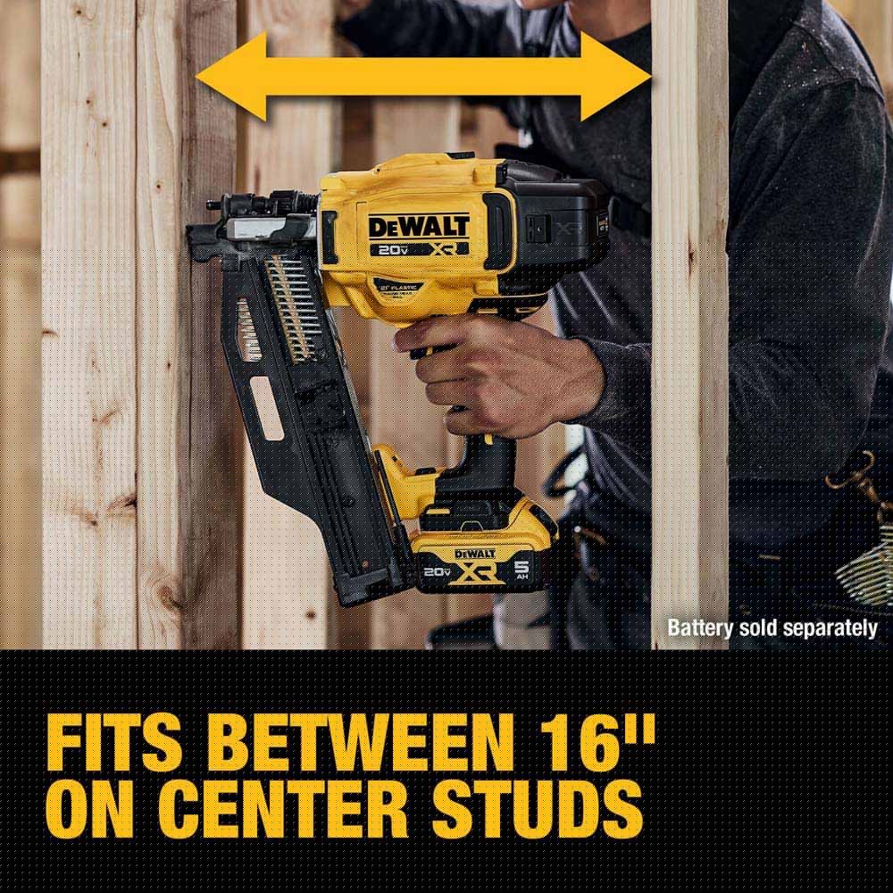 DeWalt DCN920B 20V MAX XR Brushless Cordless 21 Degree Plastic Collated Framing Nailer (Tool Only) - 16