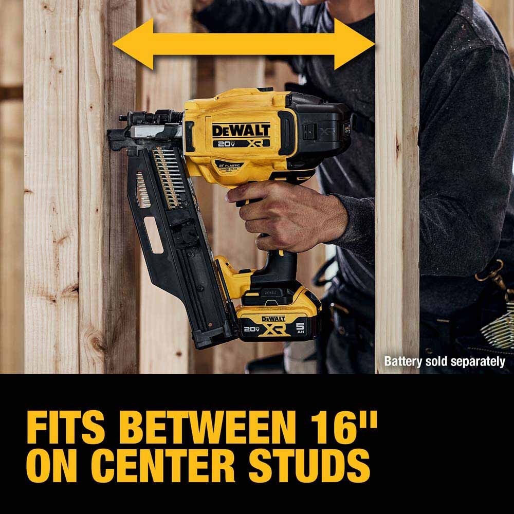 DeWalt DCN920B 20V MAX XR Brushless Cordless 21 Degree Plastic Collated Framing Nailer (Tool Only) - 16