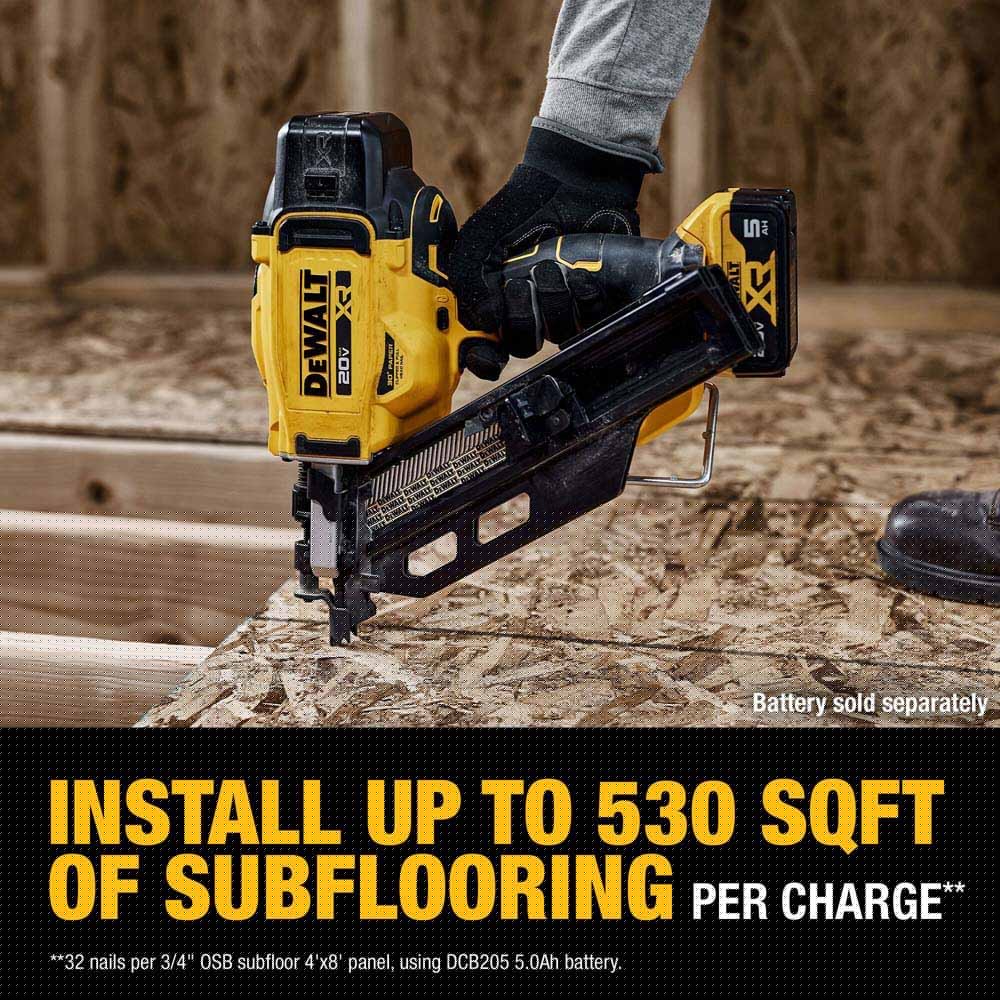 DeWalt DCN930B 20V MAX XR Brushless Cordless 30 Degree Paper Collated Framing Nailer (Tool Only) - 17