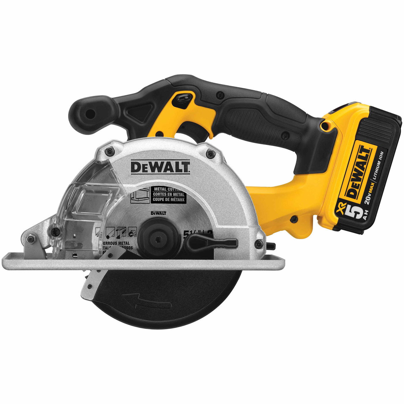 DeWalt DCS373P2 5-1/2" 20V Max* Metal Cutting Circular Saw Kit (5.0 Ah) 20mm Arbor - 2