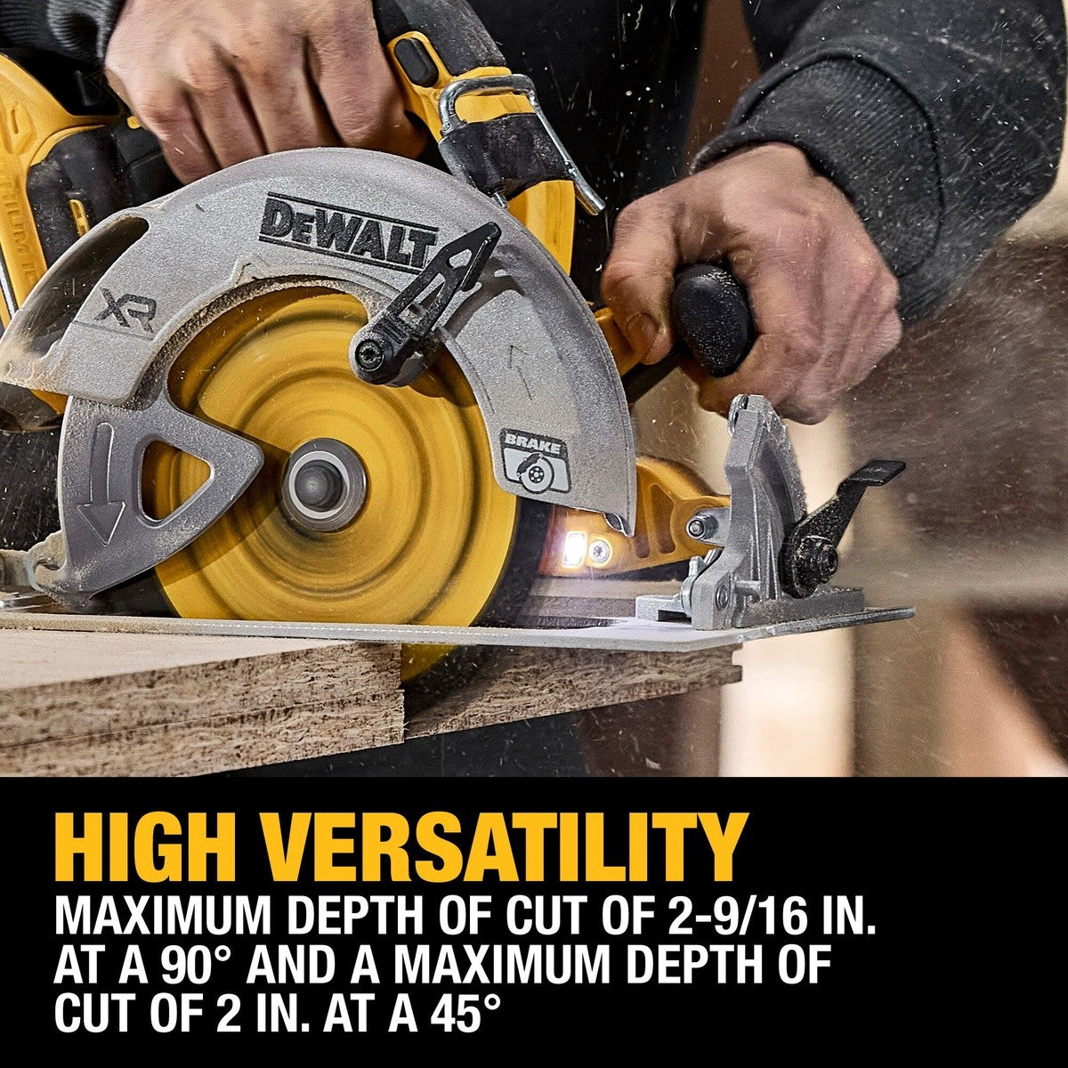DeWalt DCS590WW1 20V Max* XR Brushless Cordless 7-1/4" Circular Saw Kit with XR POWERPACK - 11