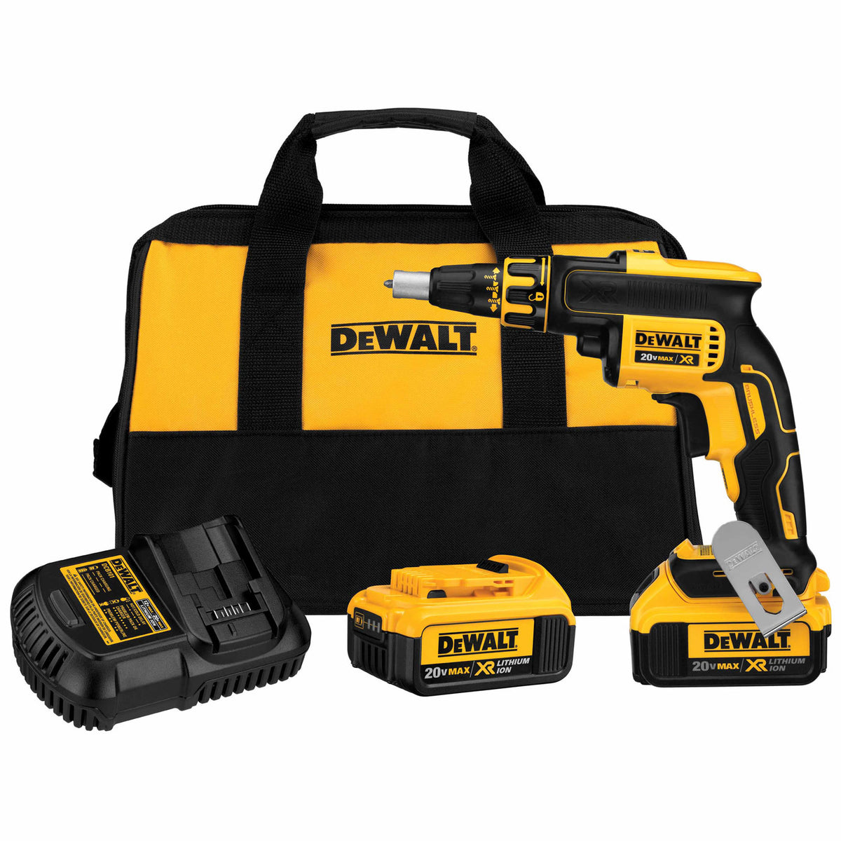 DeWalt DCF620M2 20V MAX XR Li-Ion Brushless Drywall Screwgun Kit