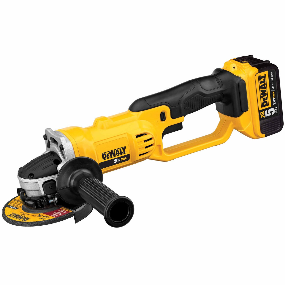 Dewalt DCG412P2 4-1/2"/ 5" 20V Max Li Ion Grinder Cut-Off Tool Kit (5.0 Ah) - 2