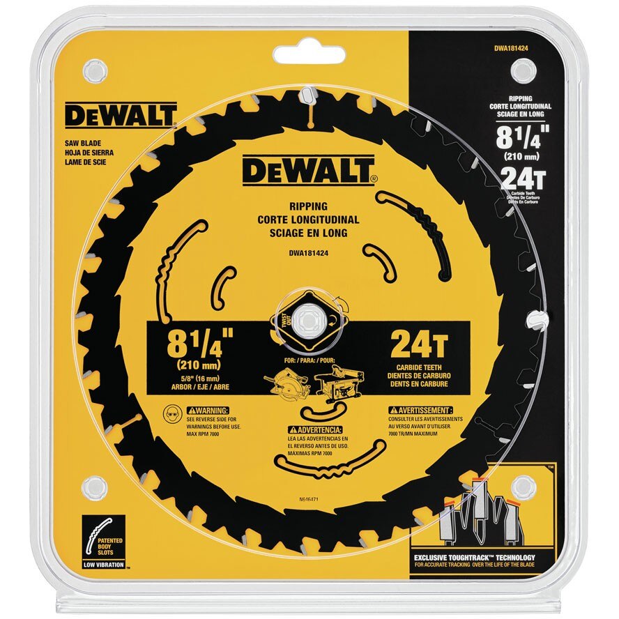 Dewalt DWA181424 8 1/4" 24T Circular Saw Blade - 2