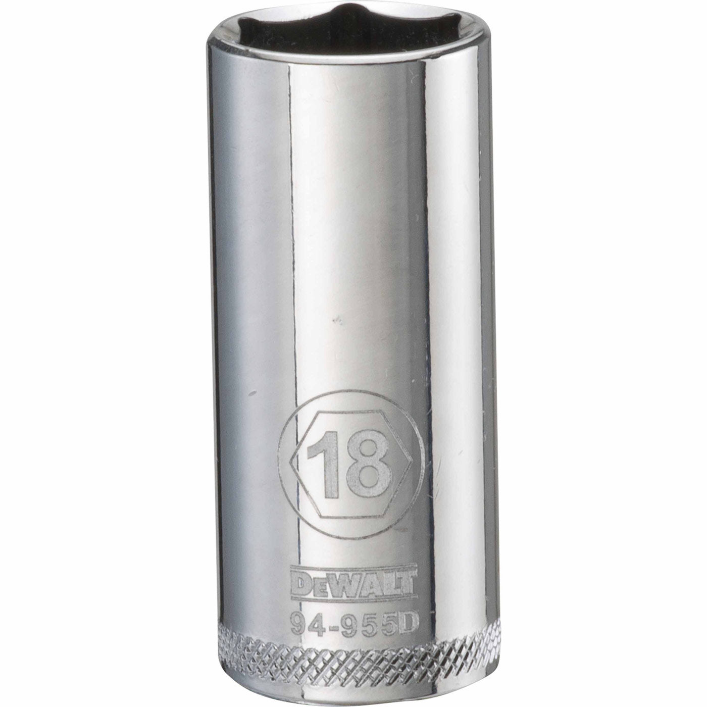 Dewalt DWMT94955OSP Mechanics 6 Point 3/8" Drive Deep Socket 18 MM