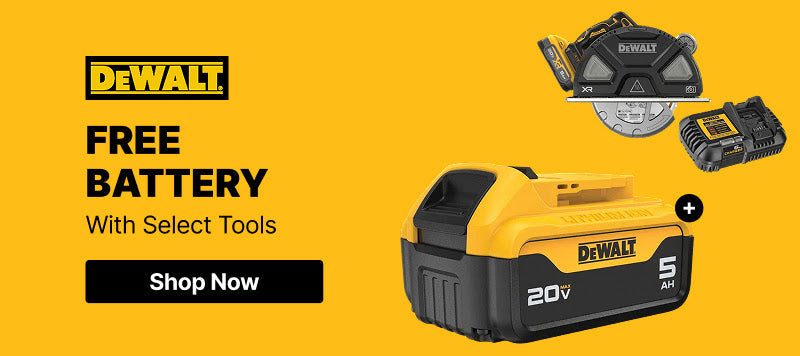 DeWalt - Free Battery with Select Tools