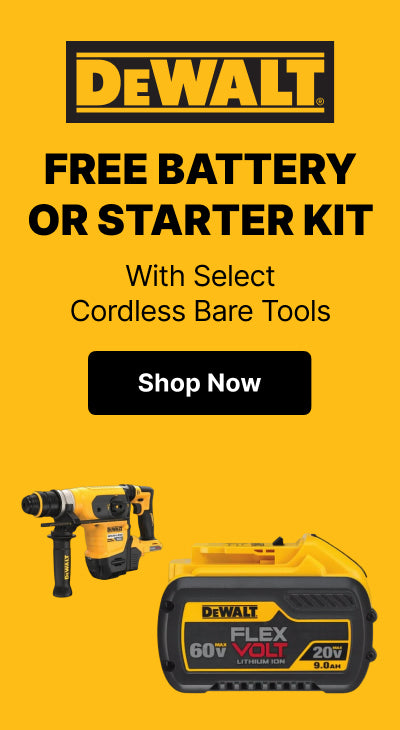DeWalt - Free Battery or Starter Kit with Select Cordless Bare Tools