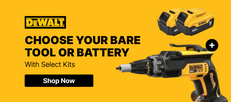 DeWalt - Free Bare Tool of Battery with Select Kits