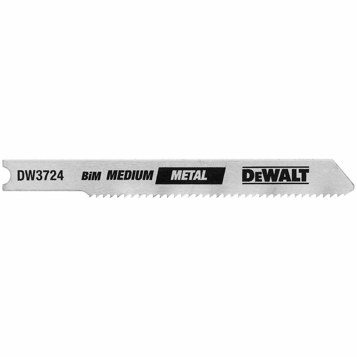 DeWalt DW3724-5 3" 18 TPI U-Shank Medium Metal Cutting Cobalt Steel Jig Saw Blade  (5 pack)