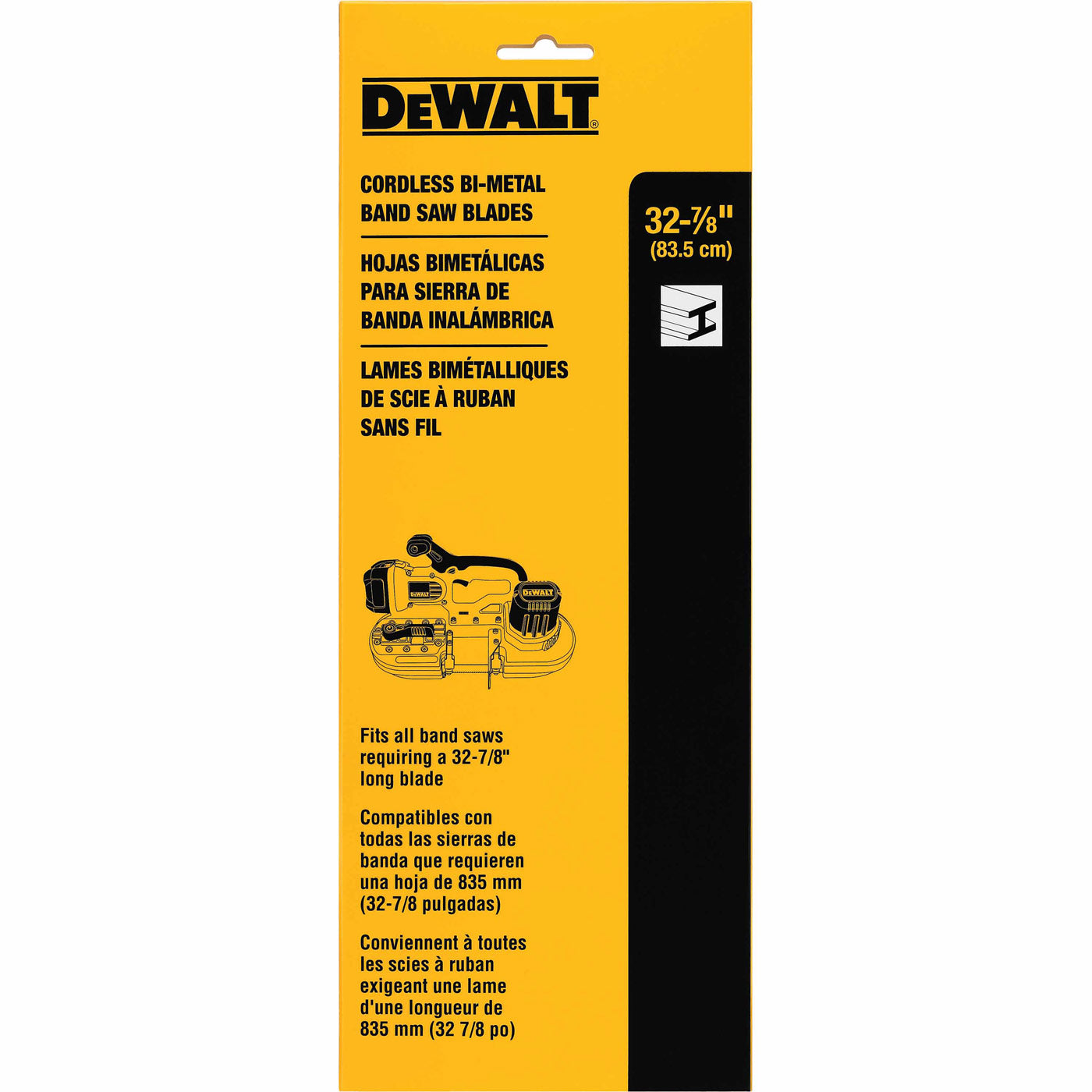 DeWalt DW3983C 18 TPI Portable Band Saw Blade (.020" 3 pack)