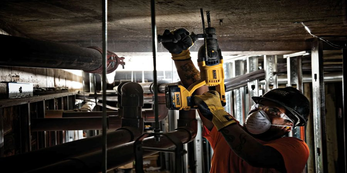 DeWalt DCH133B 20V MAX XR Brushless 1" D-Handle Rotary Hammer Drill, Tool Only