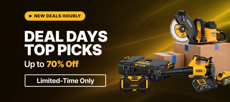DeWalt Deal Days Top Picks - Up to 70% Off - Limited-Time Only