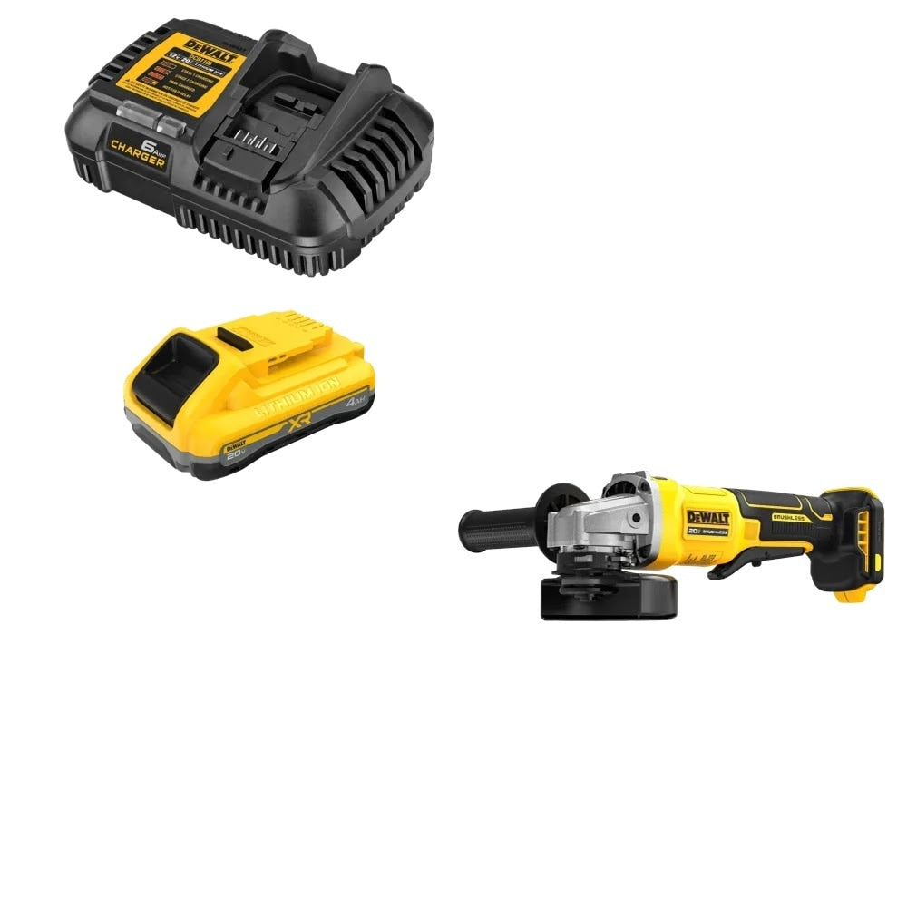 DeWalt DCB2104C Battery Charger Kit W/ FREE DCG408B Grinder