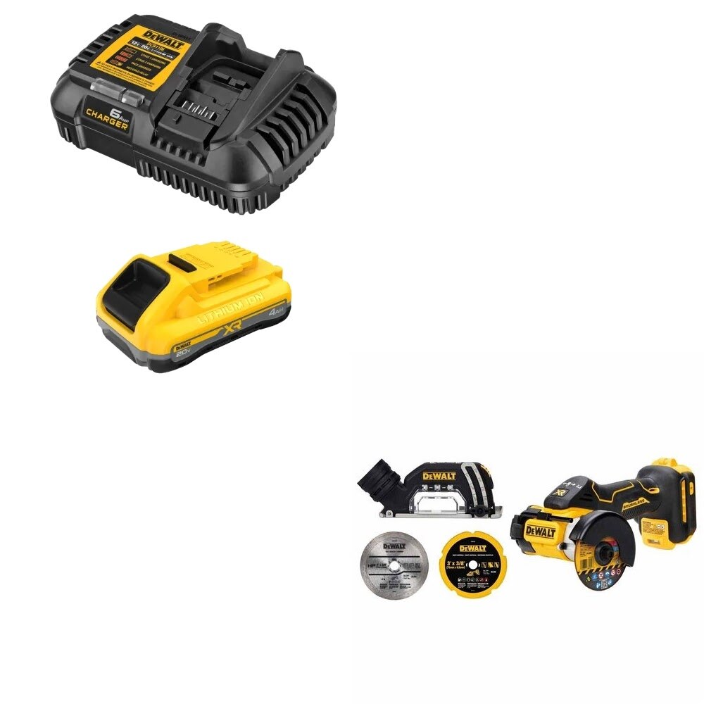 DeWalt DCB2104C Battery Charger Kit W/ FREE DCS438B Cut-Off Tool