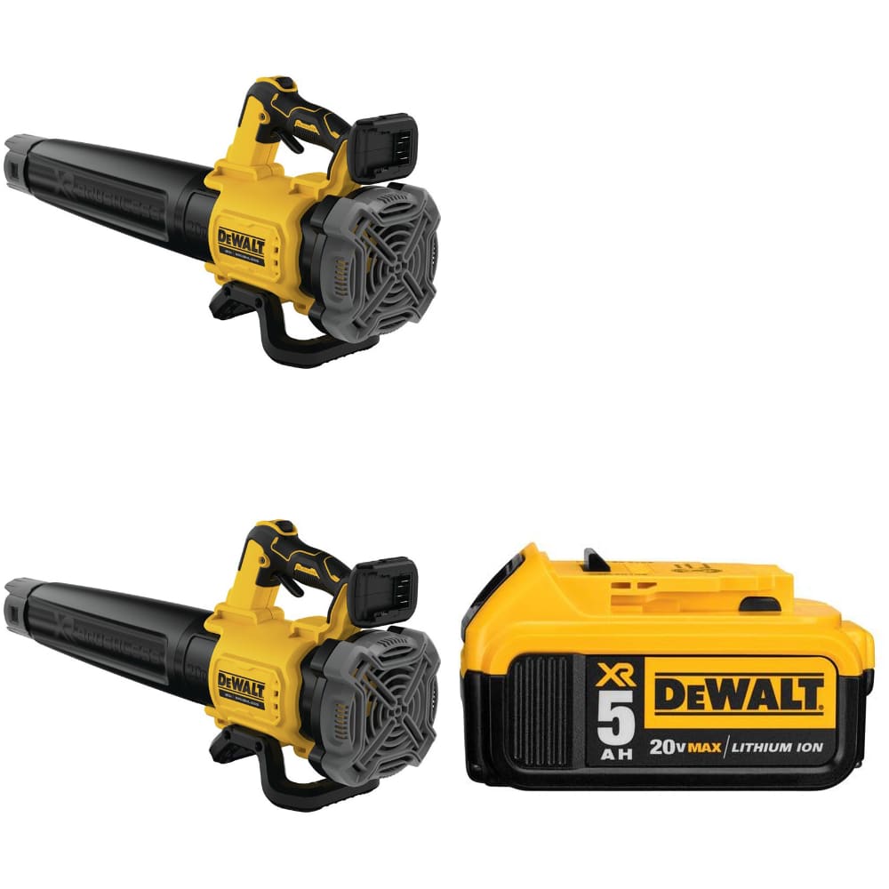 DeWalt DCBL722B 20V Max Handheld Blower-2Pk w/ FREE DCB205 20V MAX Battery Pack